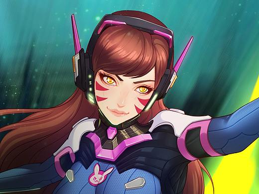 守望先锋-DVA（个人主页-ZNDE1NTg0ODA=） - 创作习作 - 站酷设计师文卓king原创素材 - 站酷ZCOOL