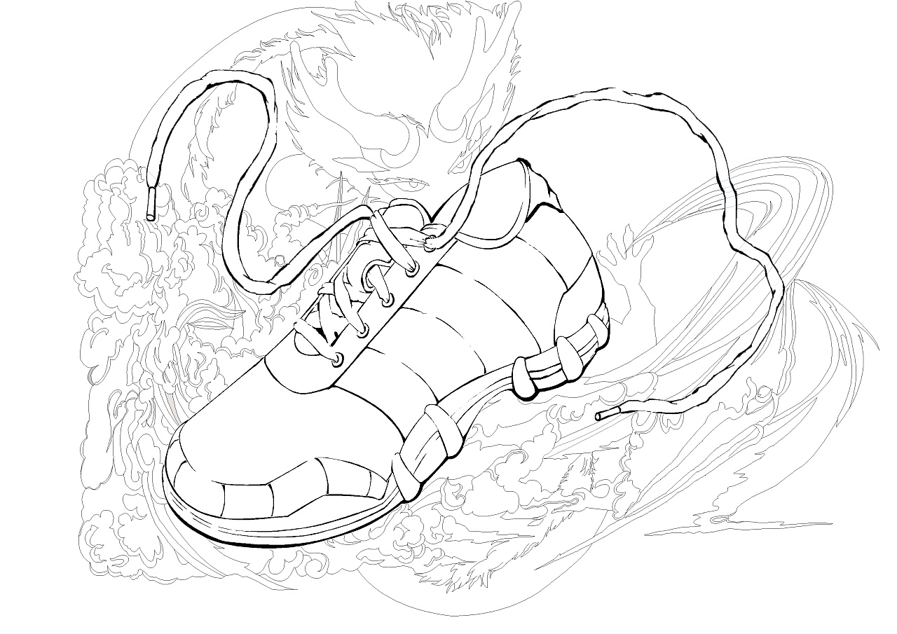随堂作业 仿生鞋类设计——云从龙