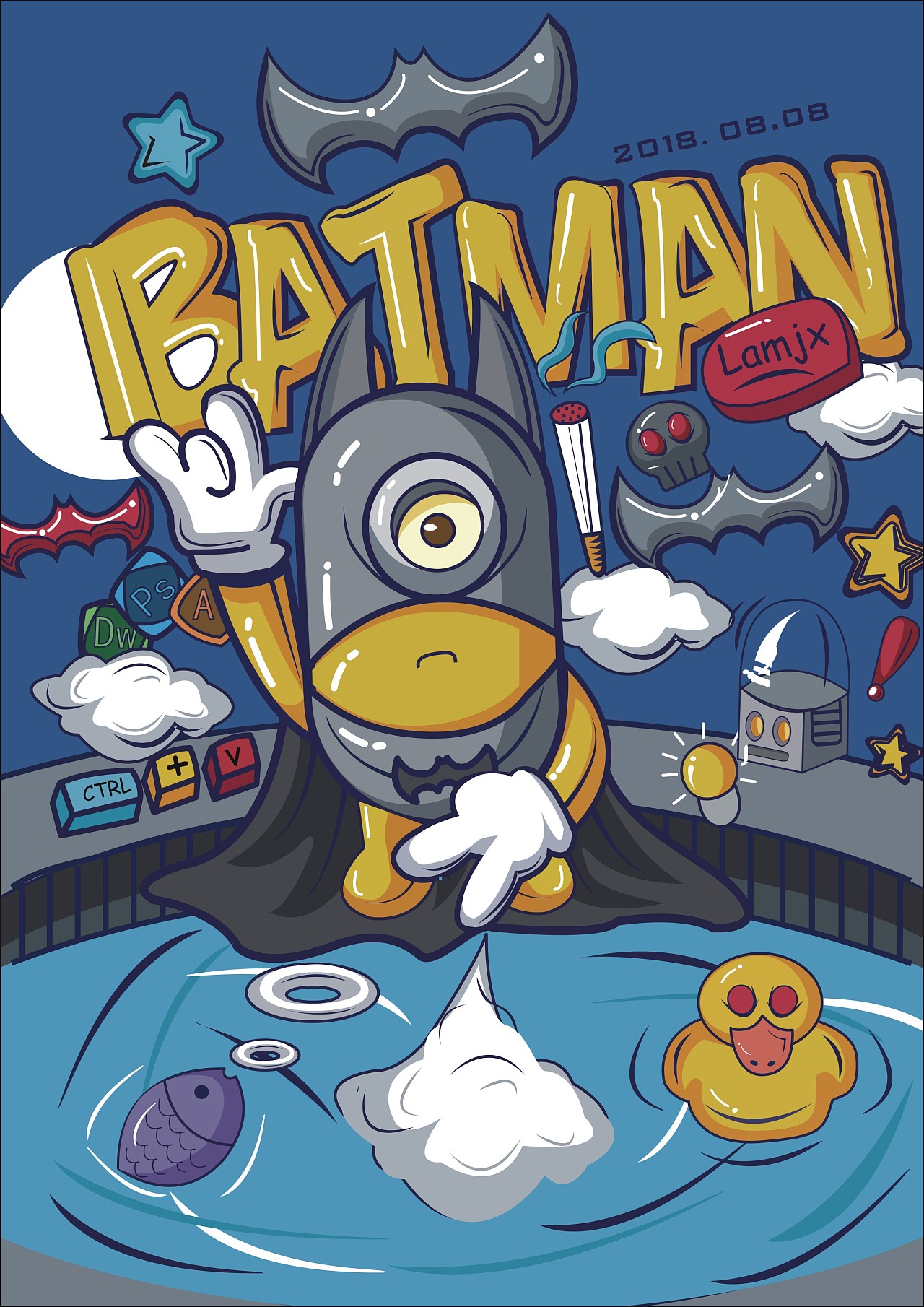 第二天课程 cdr|动漫|动画片|怡媛 - 临摹作品 - 站酷 (zcool)