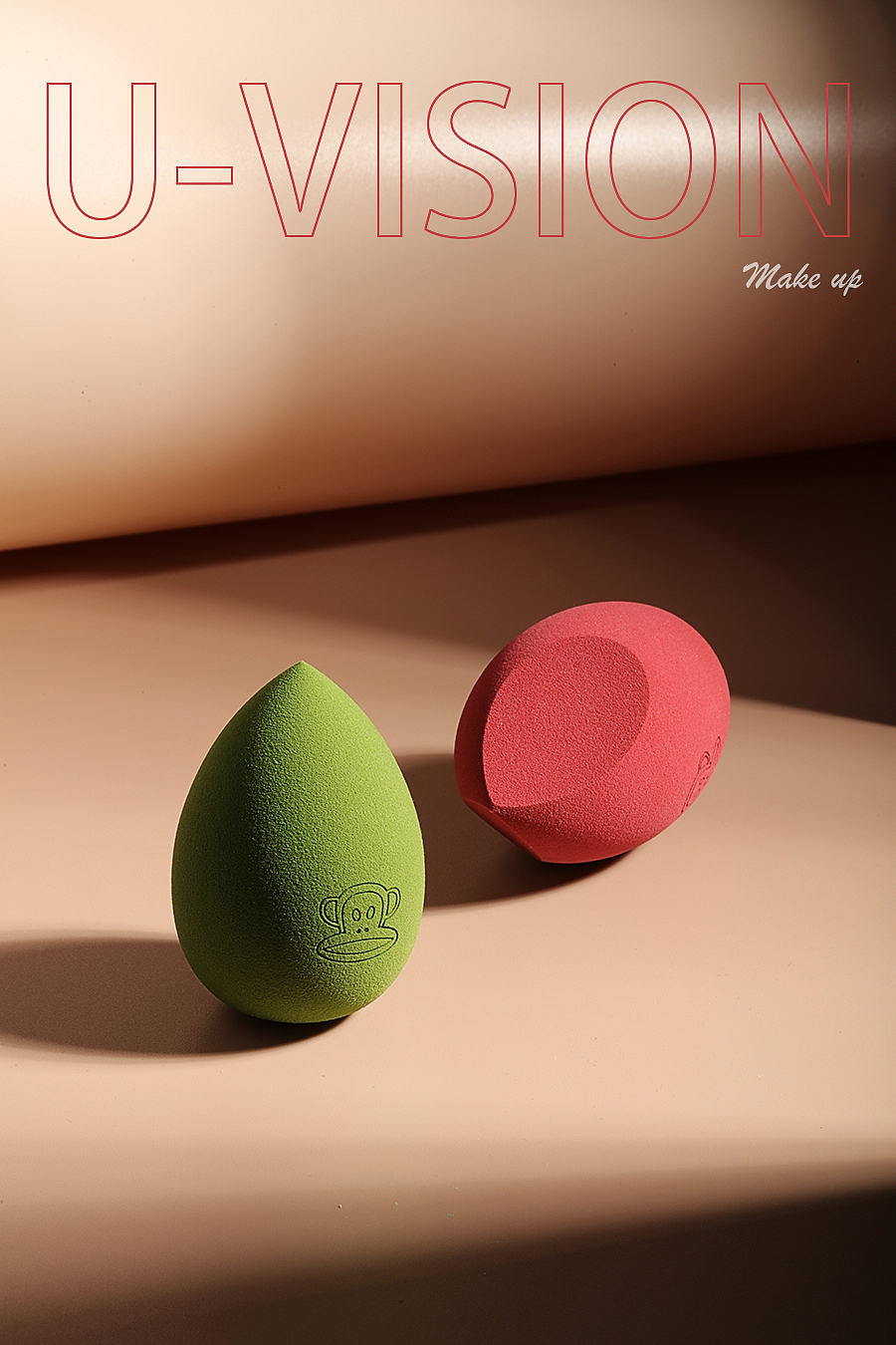 大嘴猴美妆蛋拍摄