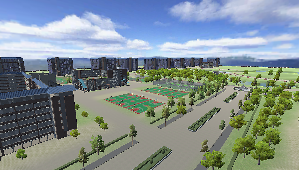 虚拟校园三维模型