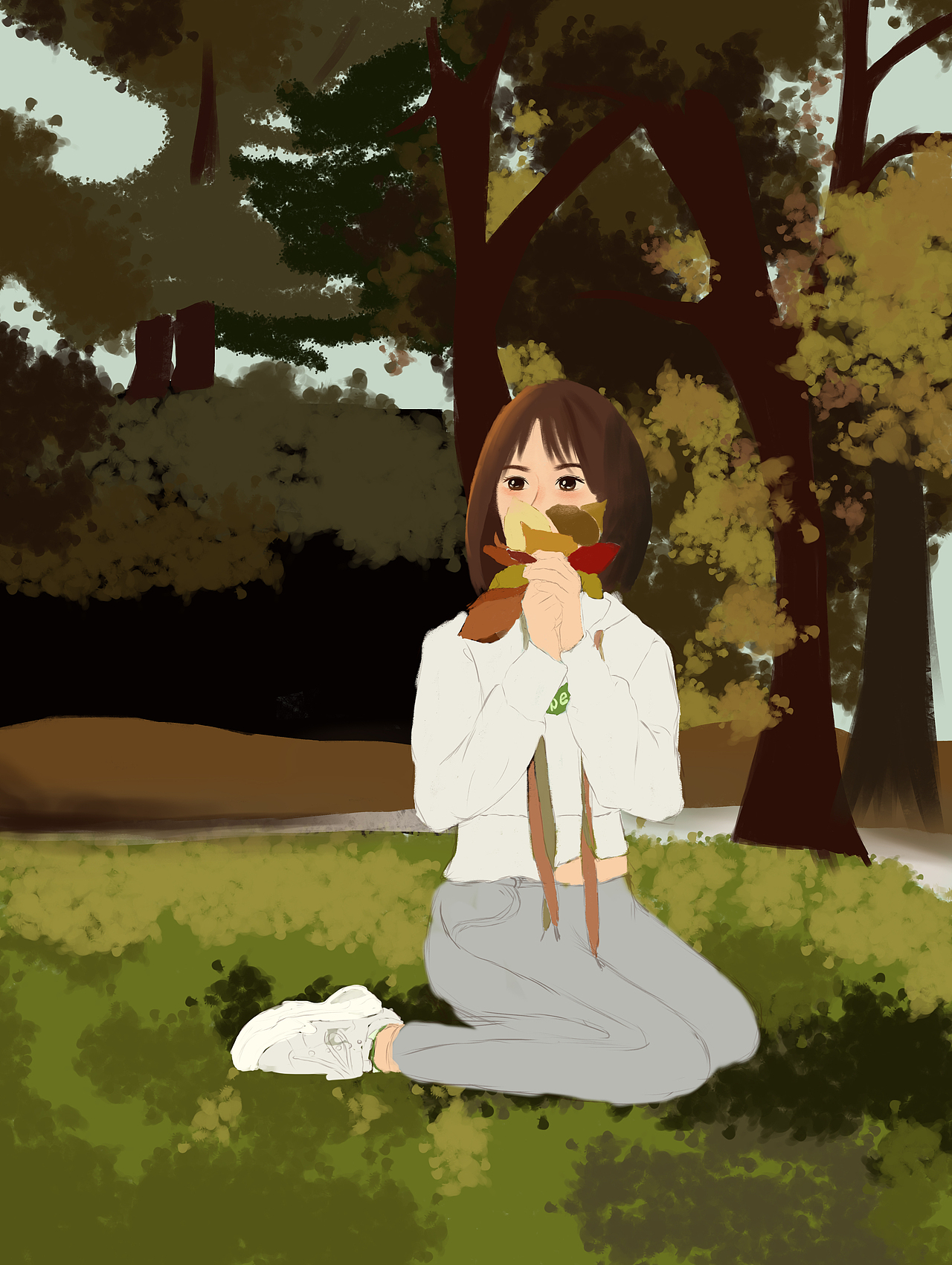 原创插画（图ZMjMzNjM0ODI0） - 创作习作 - 站酷设计师裙摆带着花儿原创素材 - 站酷ZCOOL