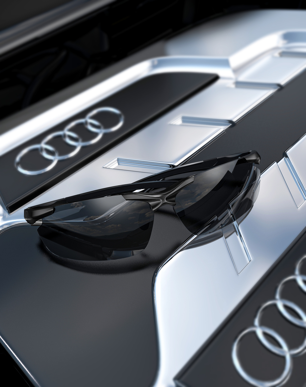 太阳镜建模渲染