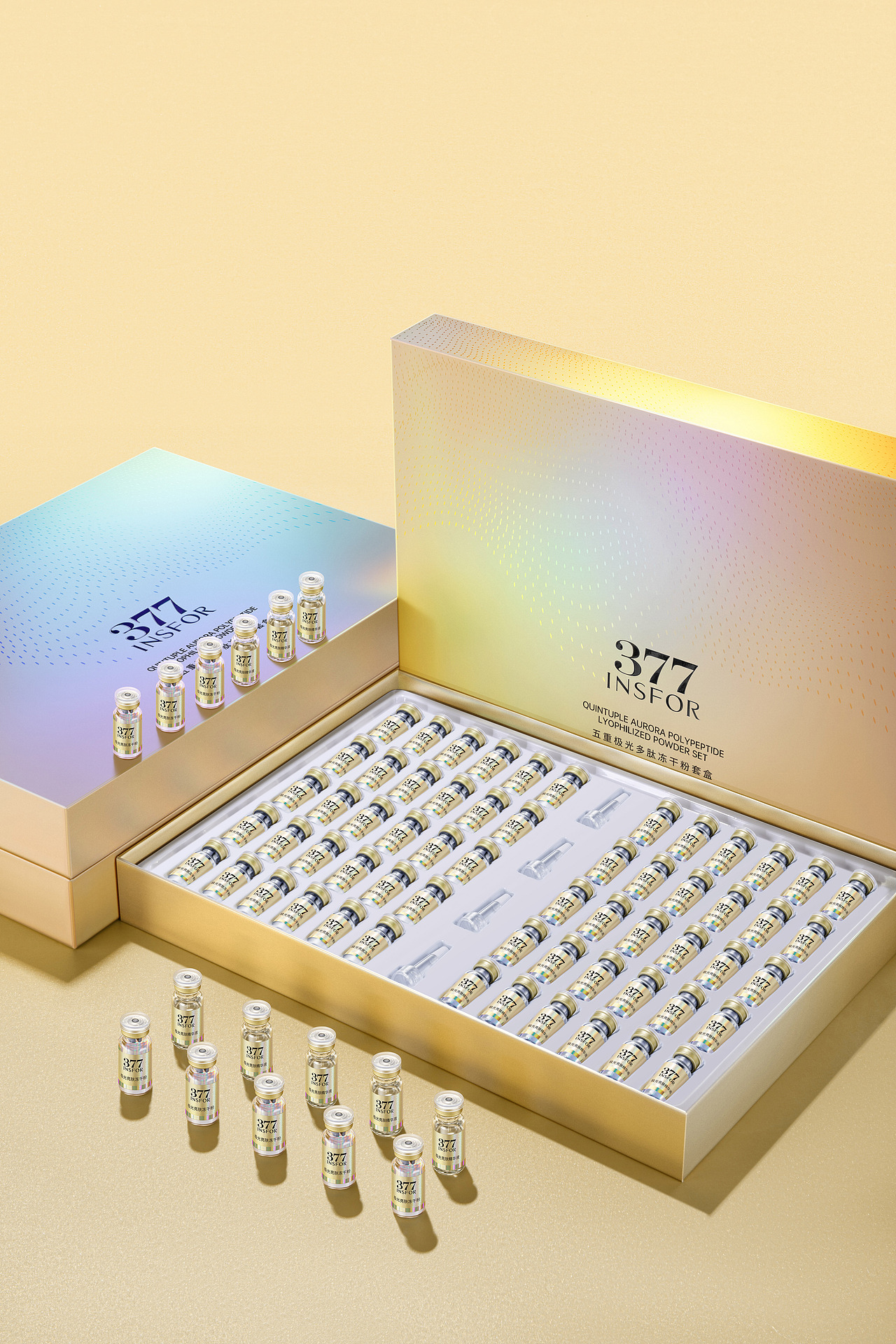 【产品摄影】静物摄影 两款多肽冻干粉套装 护肤类（图ZMjgwMDYzNTA4） - 产品摄影 - 站酷设计师退休倒计时原创素材 - 站酷ZCOOL