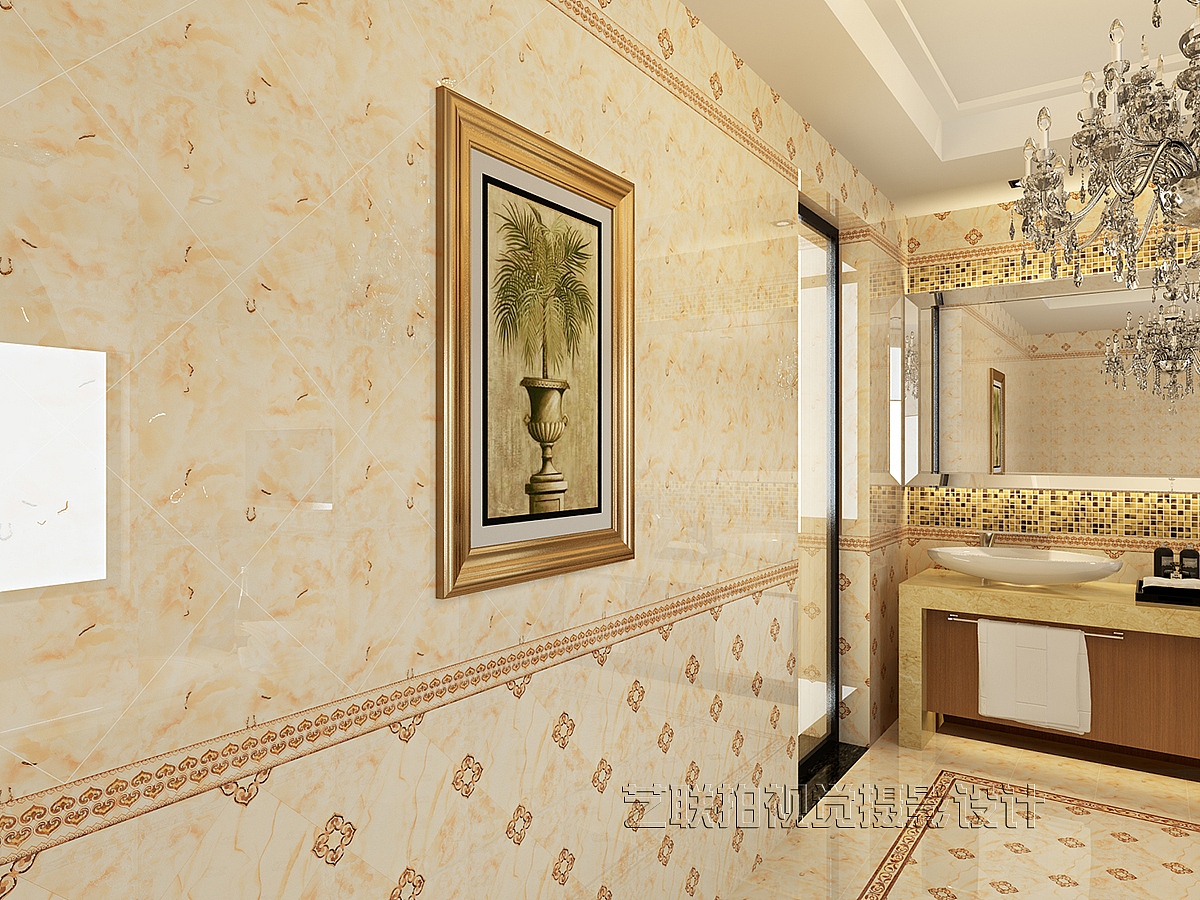 佛山瓷砖拍摄---抛晶砖效果图