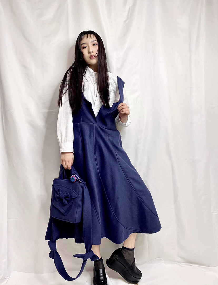 flare蝴蝶结连衣裙meikeiin原创设计手作