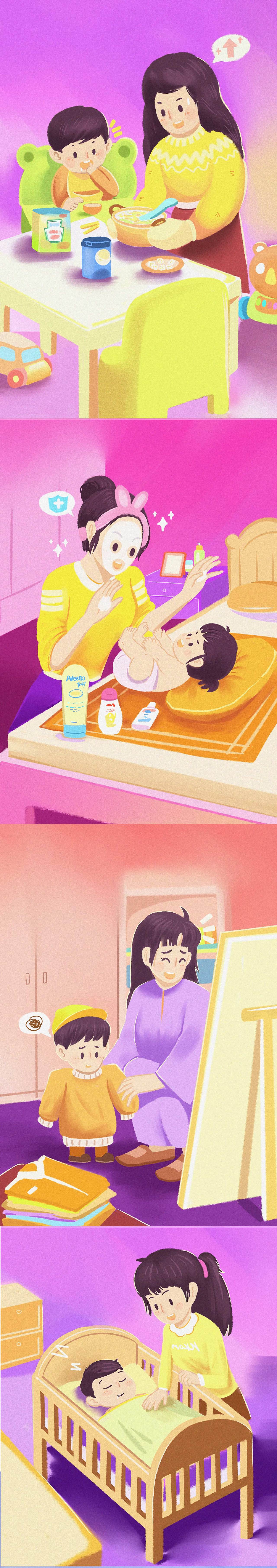 卡通插畫(huà)商業(yè)海報(bào)（圖ZMTg0MjI0NDU2） - 商業(yè)插畫(huà) - 站酷設(shè)計(jì)師孫米寶原創(chuàng)素材 - 站酷ZCOOL