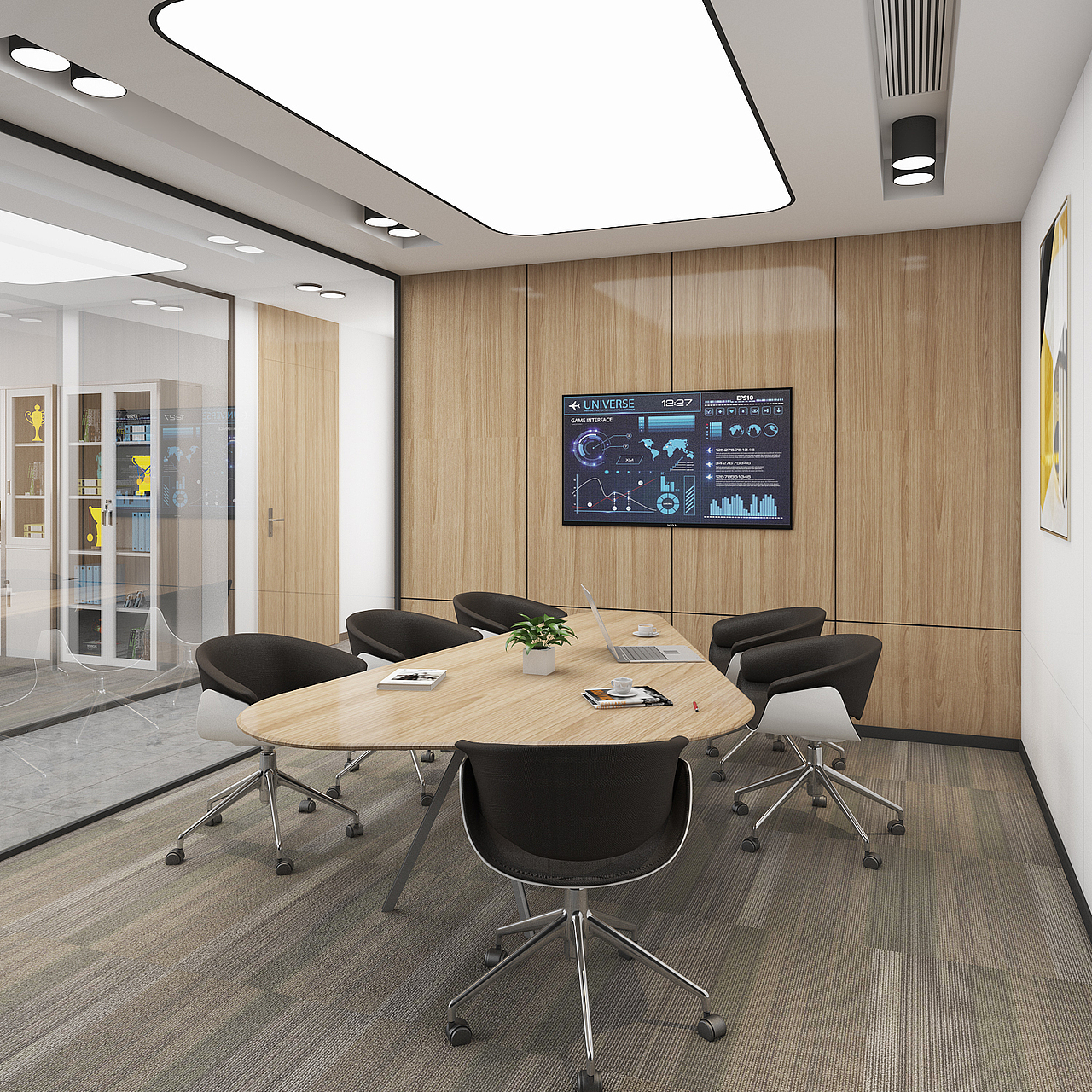 分享收藏走廊日光简单办公室简装办公室表现阳光房印象·工装大厅标签