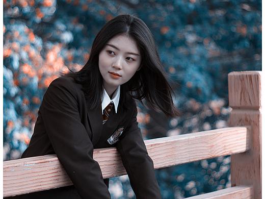 阿宝色，校园风美女