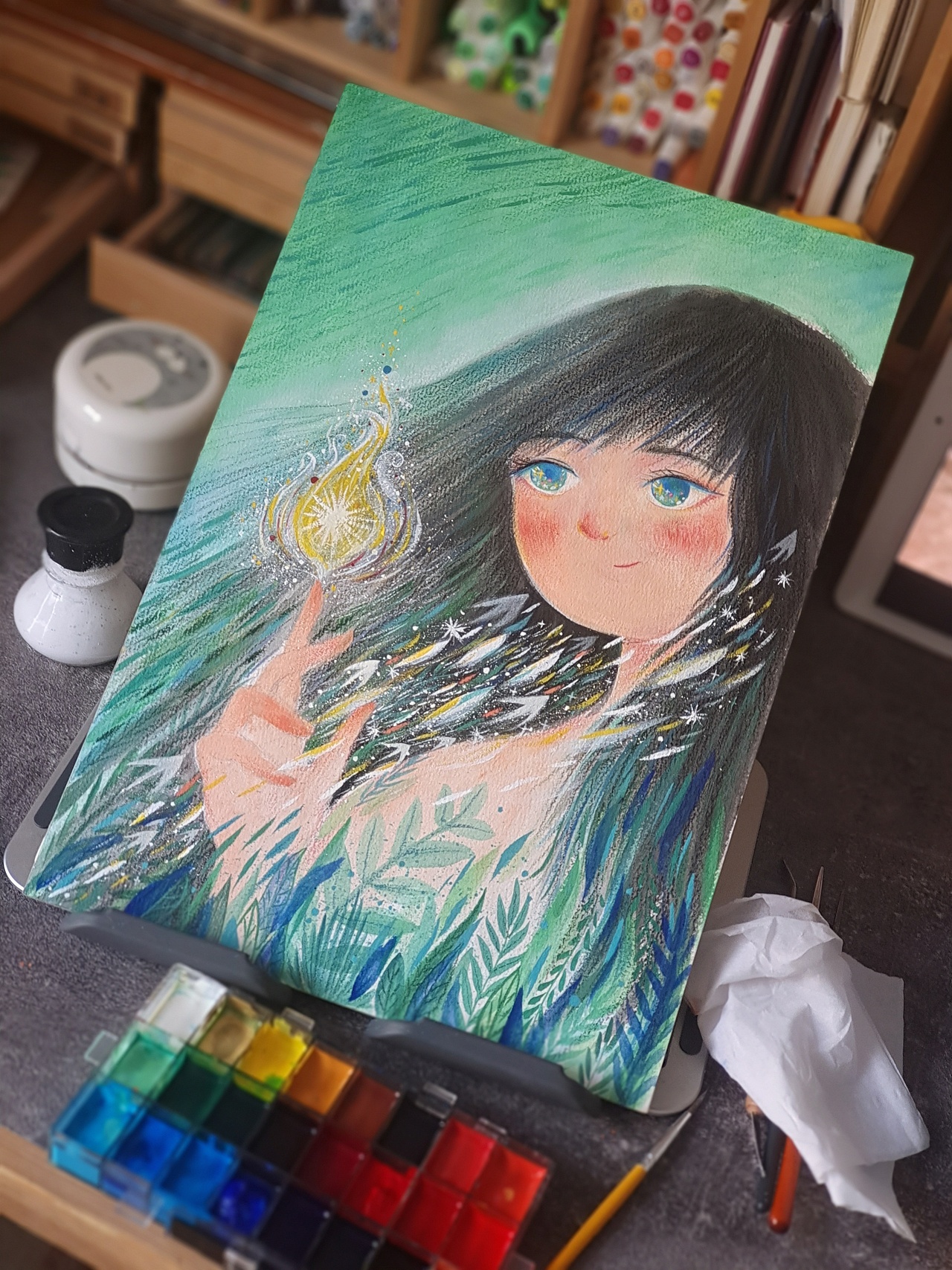 原创插画《微光》（图ZMzAyMTgxMjQ0） - 艺术插画 - 站酷设计师张天奇原创素材 - 站酷ZCOOL