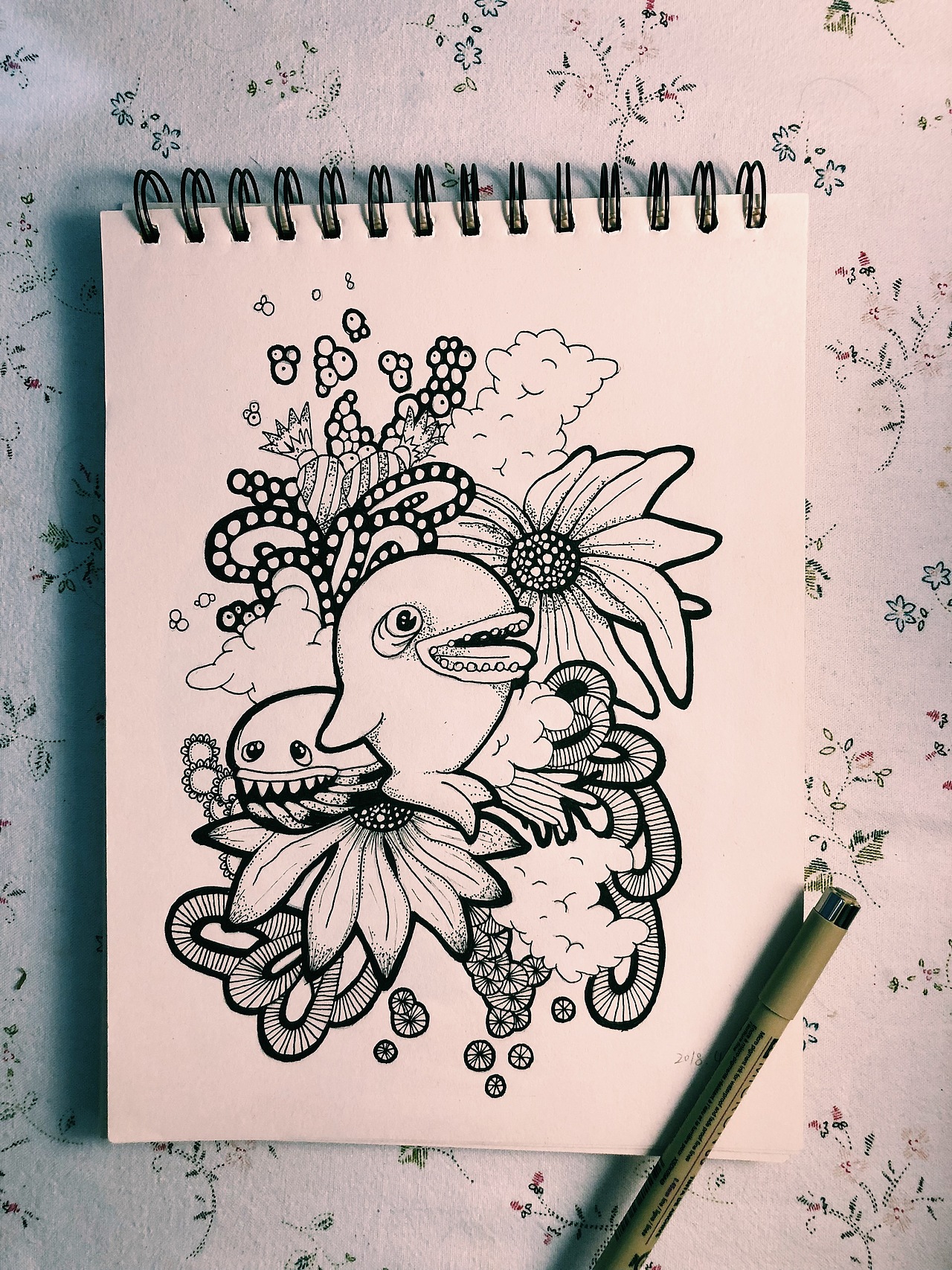 针管笔插画