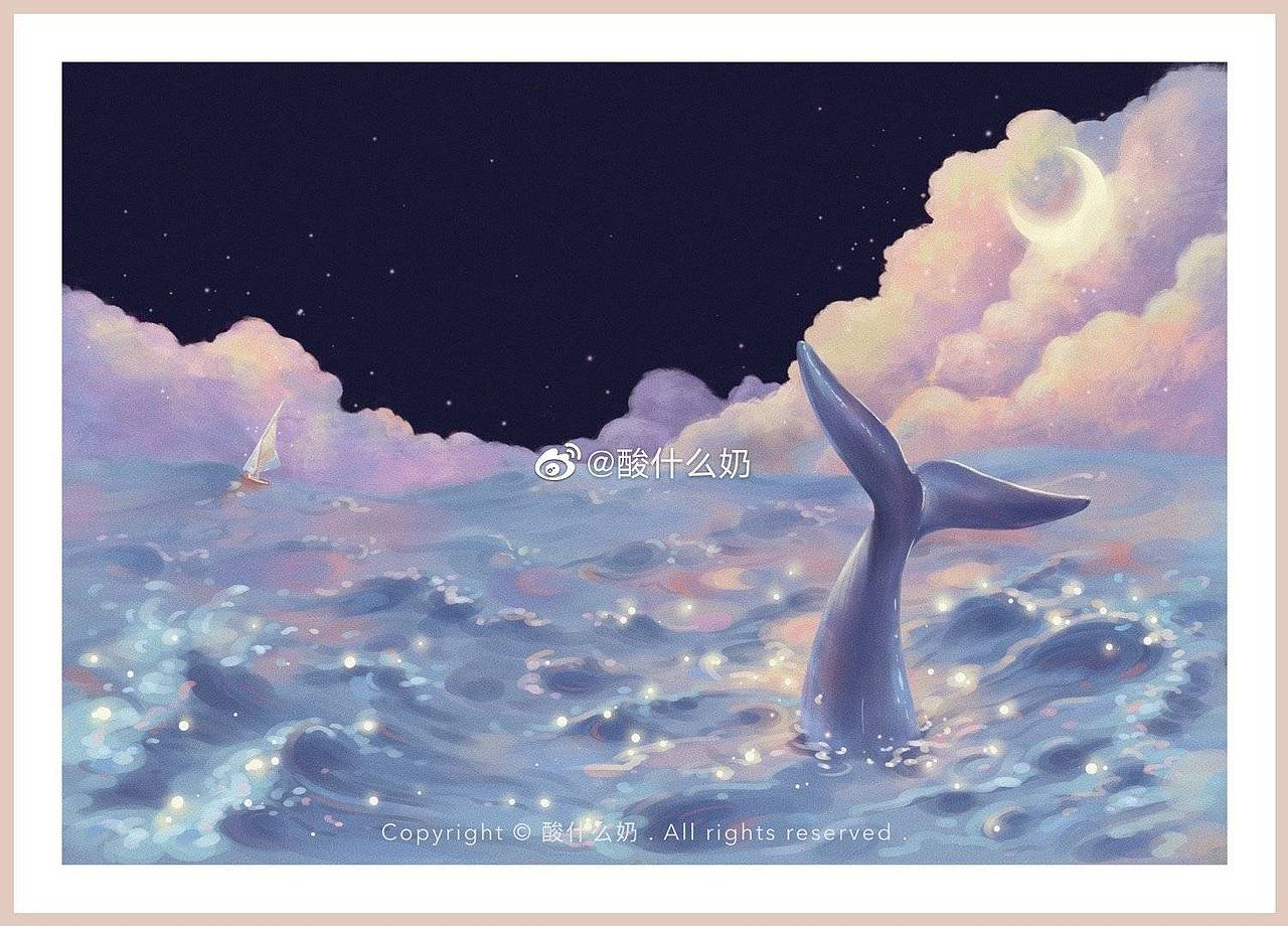 鲸鱼（图ZMTk5MTEzMDk2） - 商业插画 - 站酷设计师酸什么奶原创素材 - 站酷ZCOOL