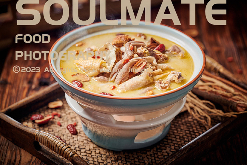 顺德公猪肚鸡菜品拍摄案例