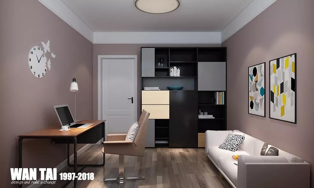 济宁绿地国际城B1户型127平现代简约装修-济宁小郭