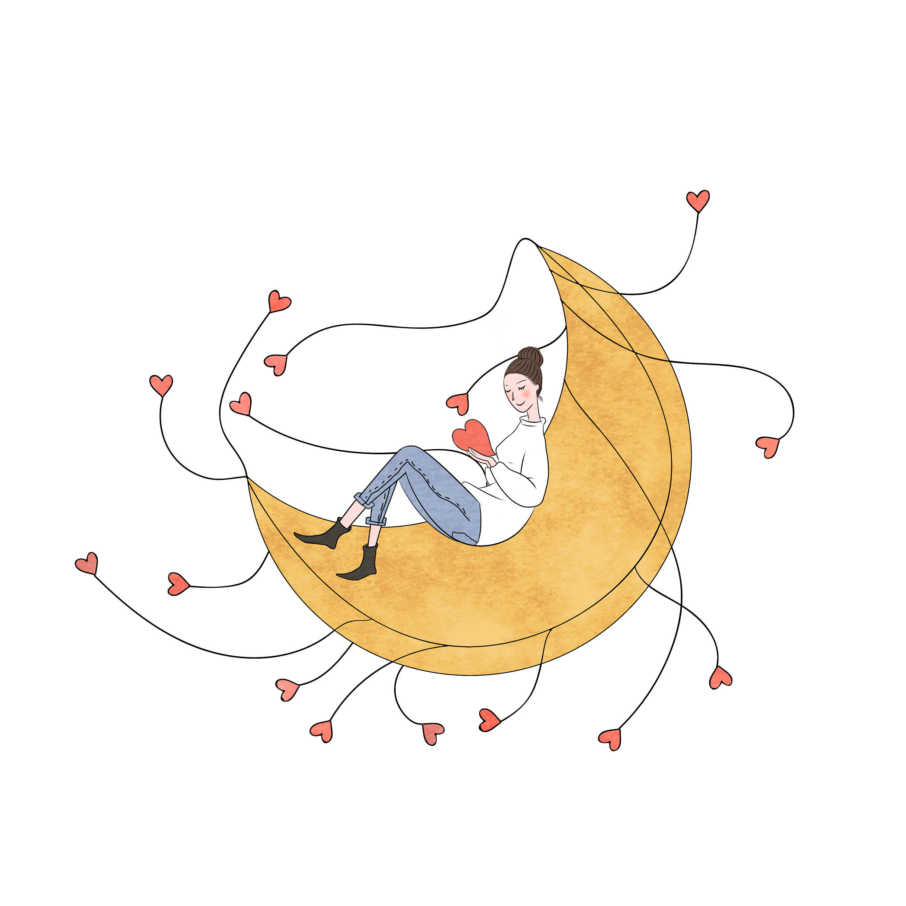 怦然心动|插画|商业插画|兔子乖怪 - 原创作品 - 站酷 (zcool)