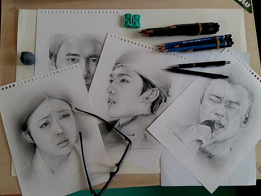 整理下以前的素描作品（一）
