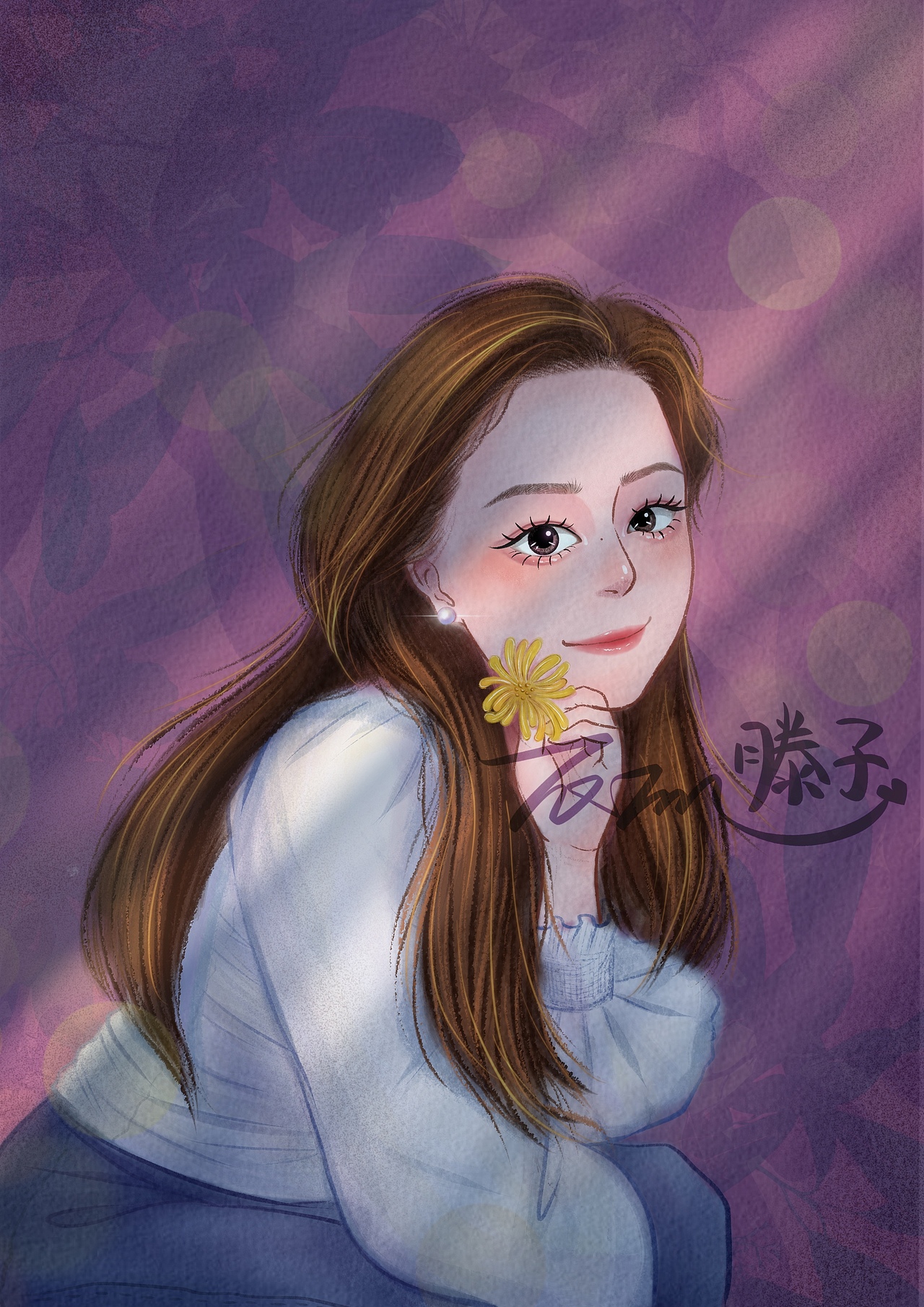 iPad人物绘画（图ZMjIwODUwOTc2） - 商业插画 - 站酷设计师爱画的滕子原创素材 - 站酷ZCOOL