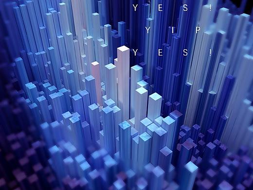 像素海报练习C4D