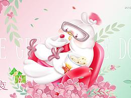 公益形象IP設(shè)計 | 大白鴿 | 少女心插畫（不可商用）