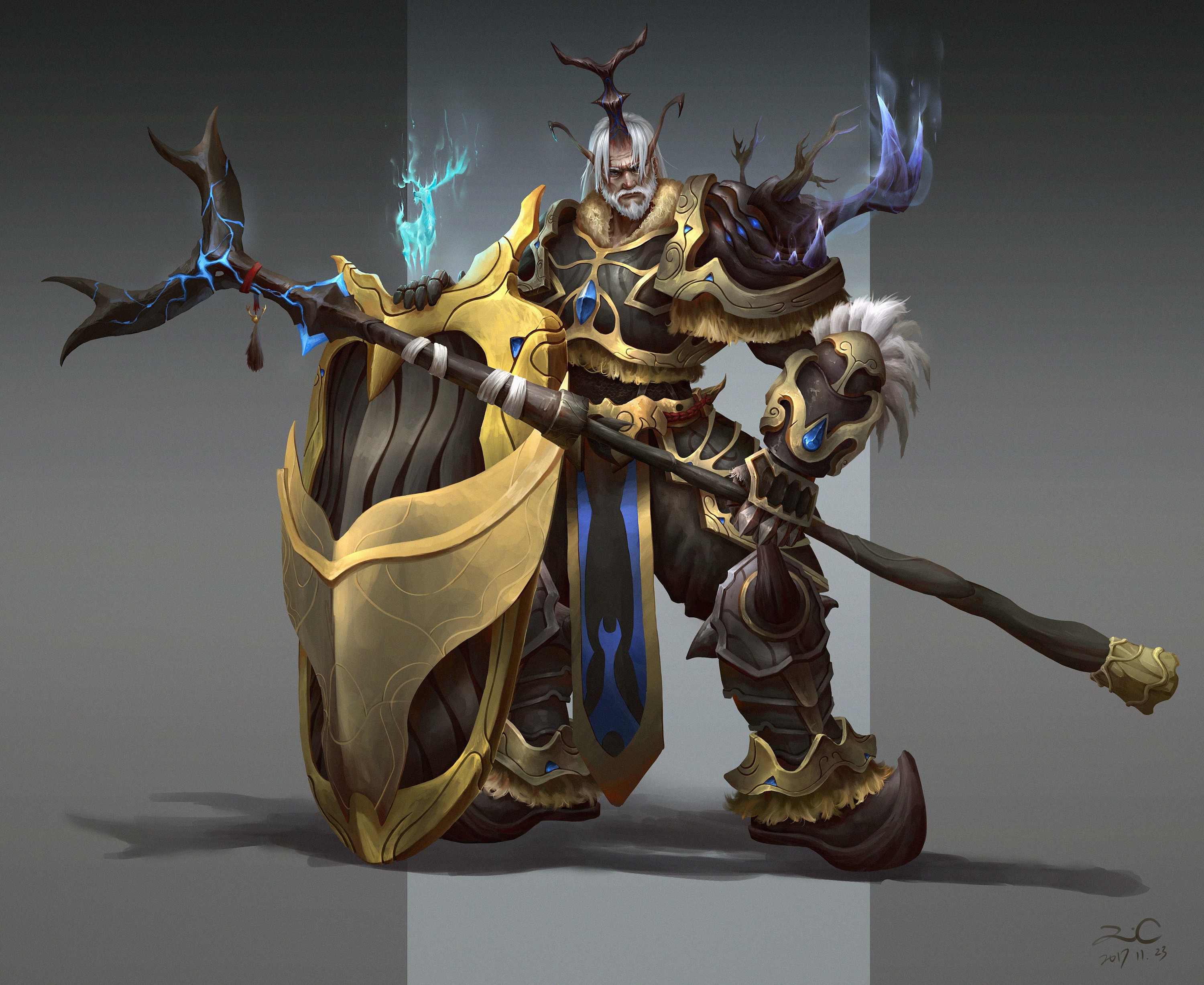 原创插画作品:古神苏醒