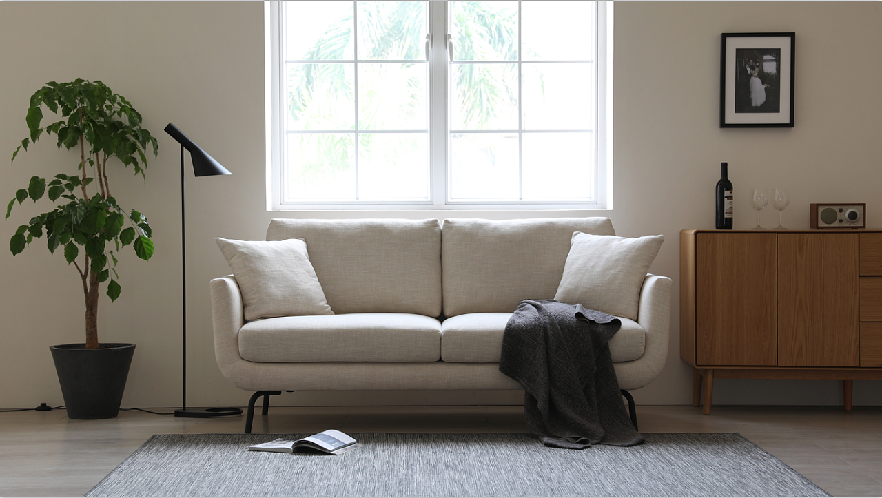 客厅西文双人沙发