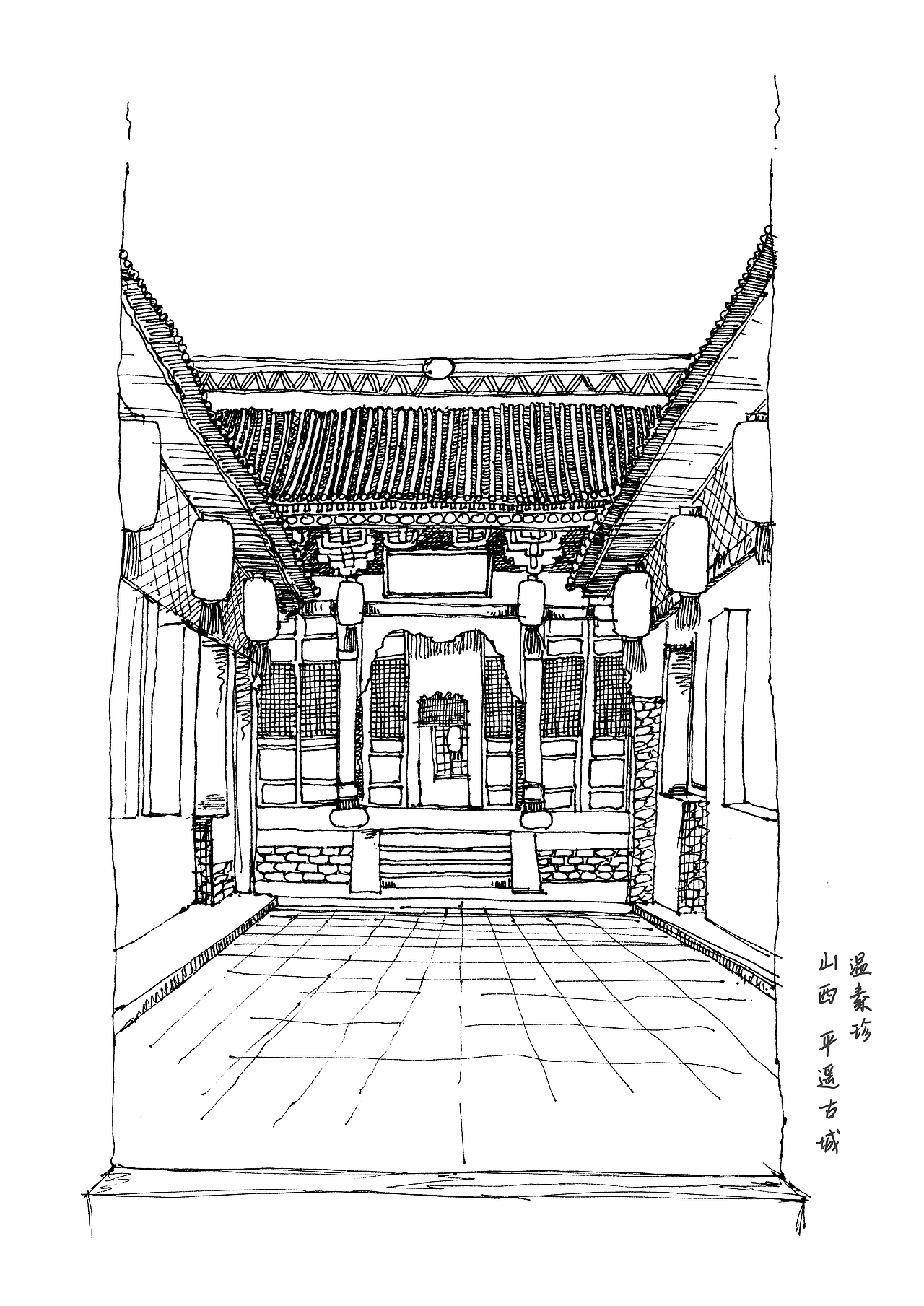 2015年10月山西建筑速写