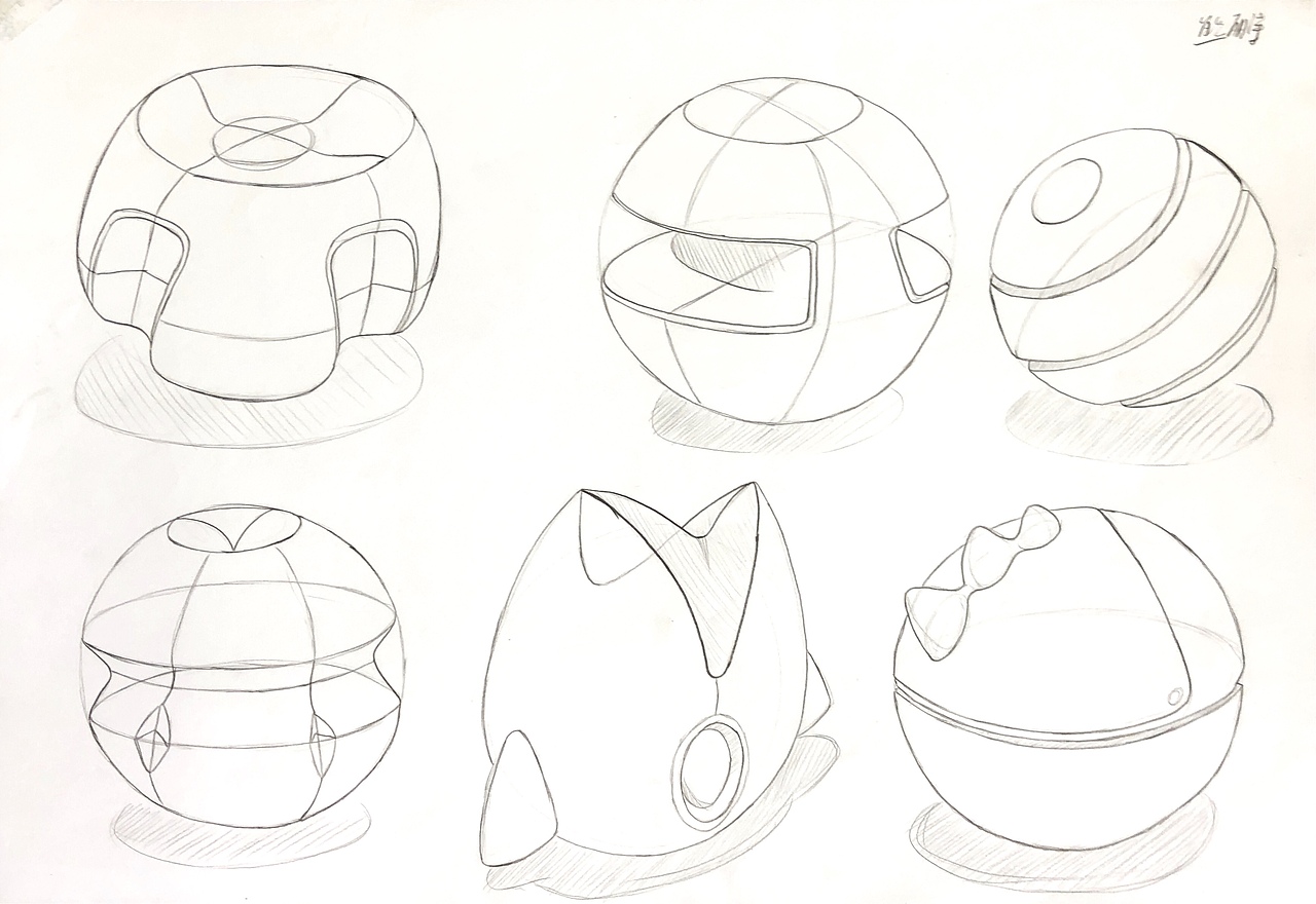 工业设计设计素描作品