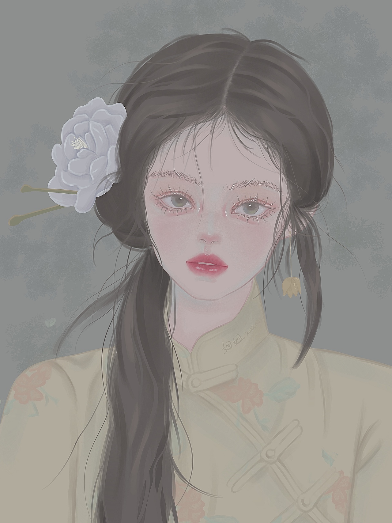 古风二次元厚涂人像