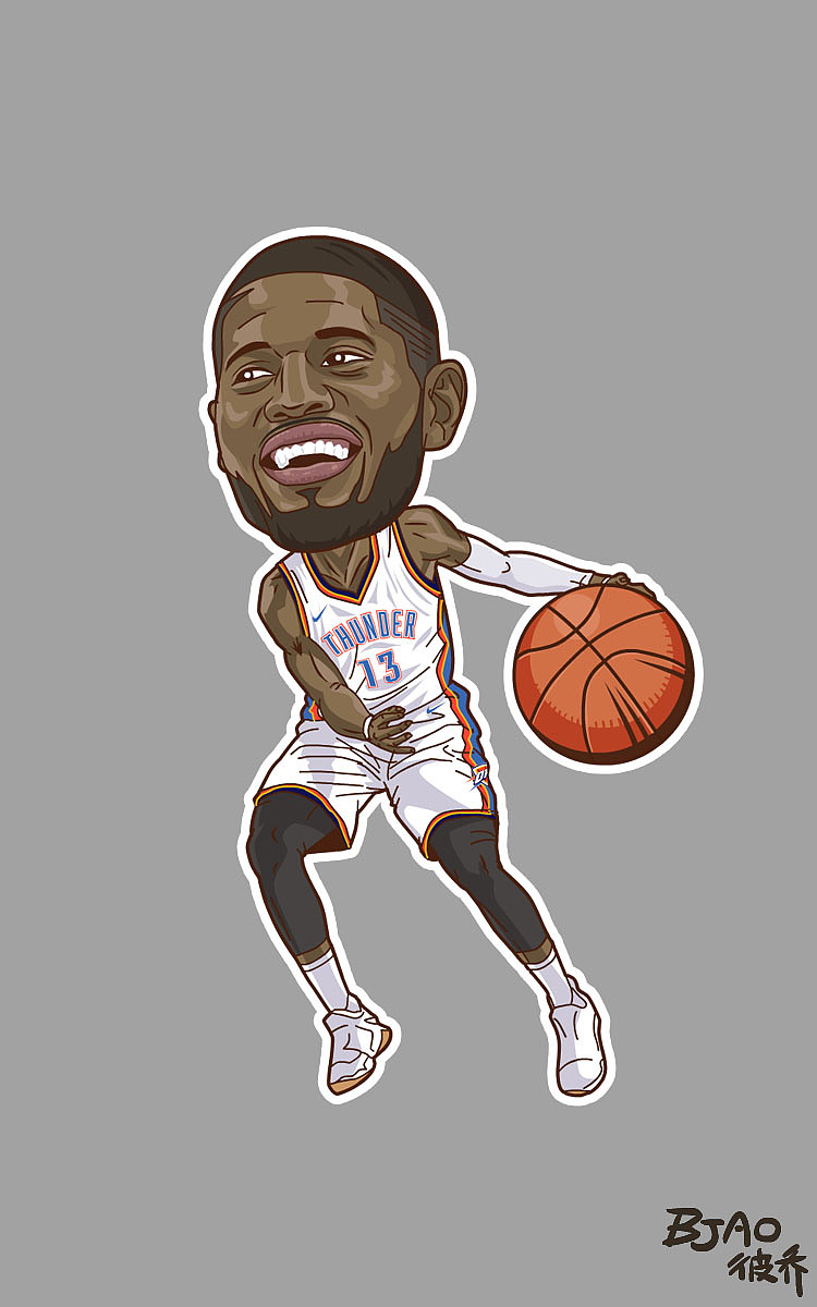 nba playzone 球星卡通造型Ⅱ|动漫|单幅漫画|bjao_原创作品-站酷