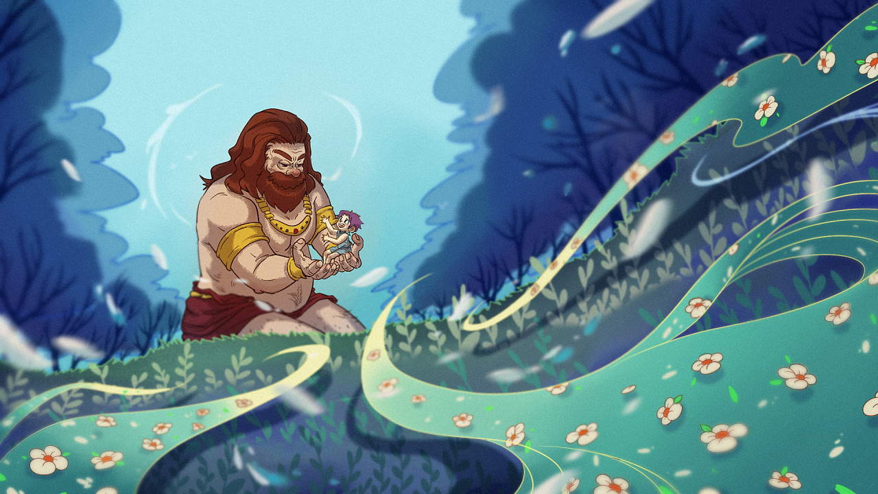 自私的巨人|插画|儿童插画|姜凯拉 - 原创作品 - 站酷 (zcool)