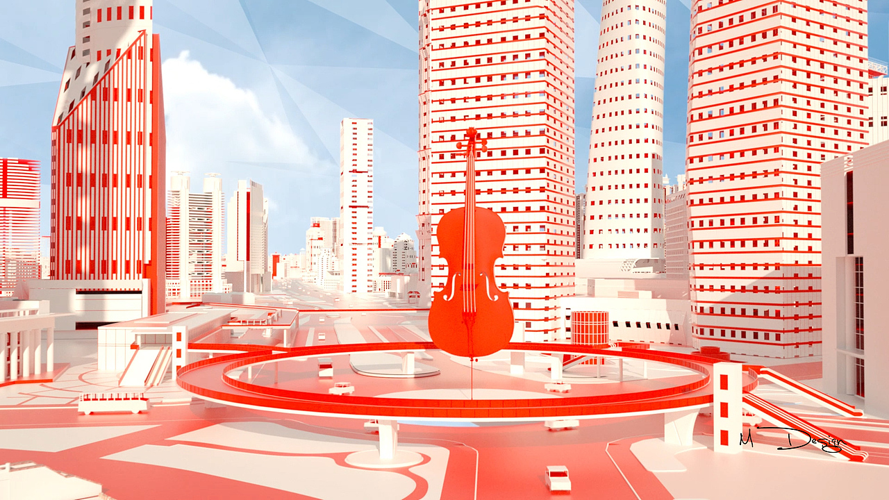 2022新年音乐会折纸创意动画上海外滩陆家嘴