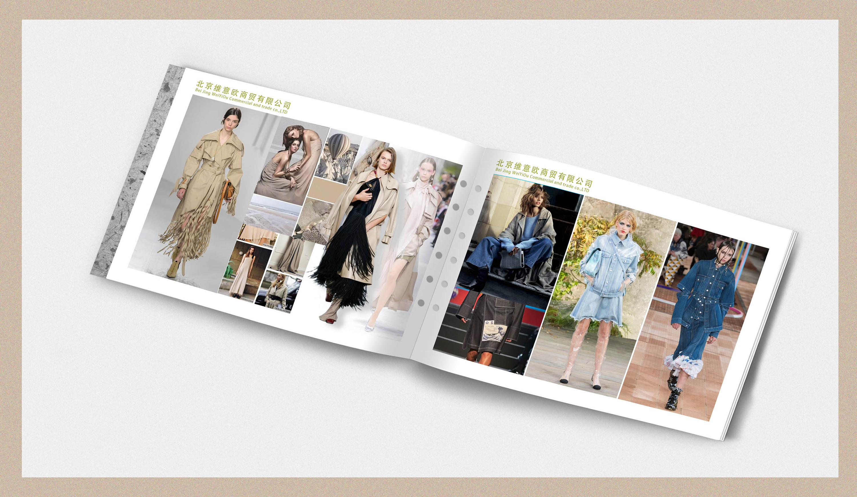 服饰布料类宣传册|平面|书装/画册|啄木鸟与雨 - 原创作品 - 站酷