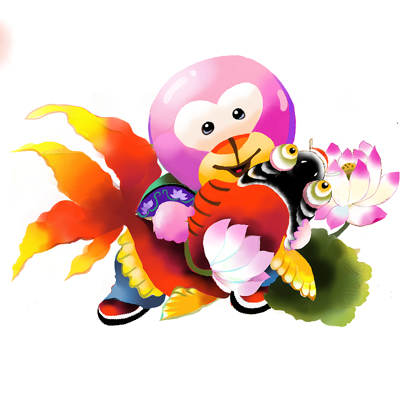 动漫表情创作。年年有余（图ZMTgzNTEyNTYw） - 网络表情 - 站酷设计师Gagaku原创素材 - 站酷ZCOOL