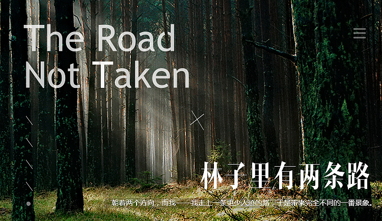 [封面图]林子里有两条路（图ZNTc1NjIzMDg=） - 闪屏/壁纸 - 站酷设计师Alecc_原创素材 - 站酷ZCOOL