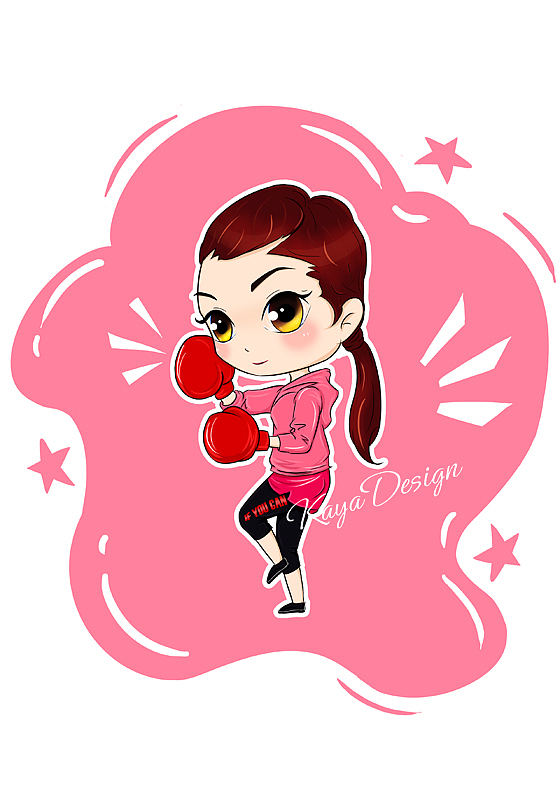 m.鄧紫棋2018新年q版q版约稿——乒乓球运动员刘诗雯2016