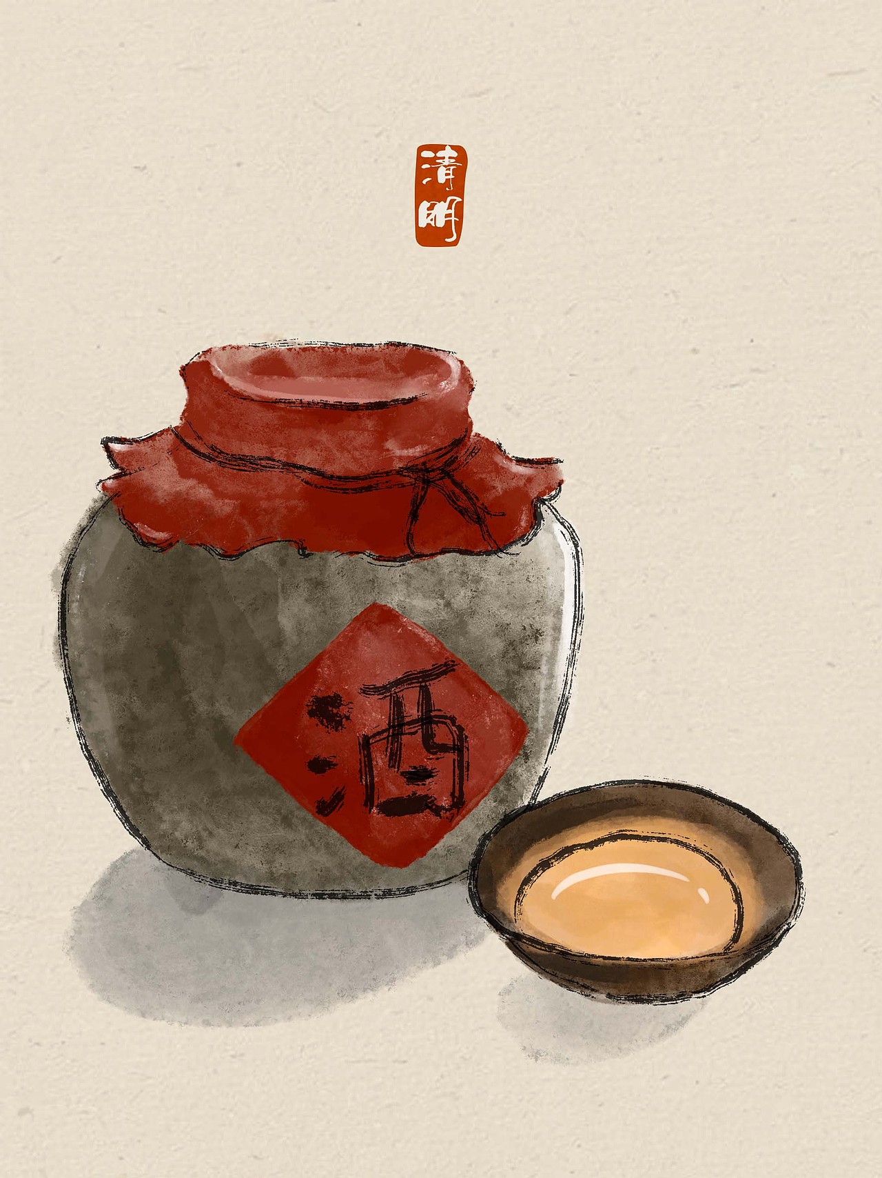 二十四节气中国风插画(完整版)