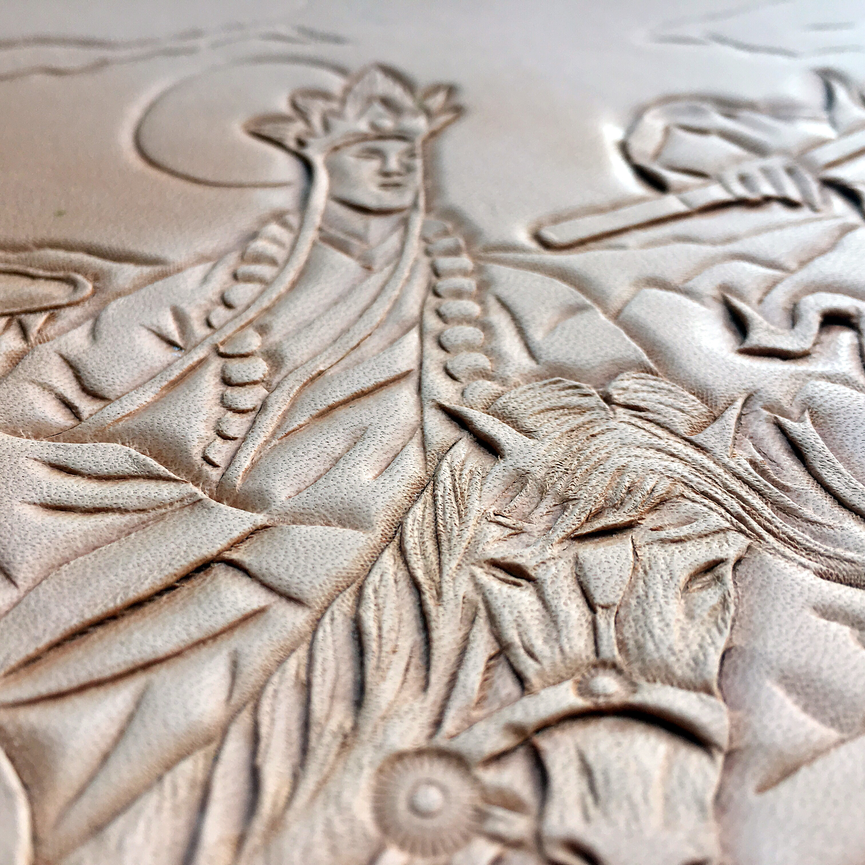 鑫渔皮艺原创纯手工皮雕西游记|手工艺|皮艺|鑫渔皮艺金鱼 - 原创作品