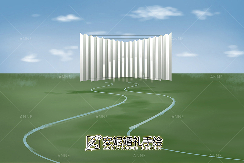 小清新户外主舞台 安妮婚礼手绘（图ZMTUxMTg3OTUy） - 舞台美术 - 站酷设计师安妮婚礼手绘原创素材 - 站酷ZCOOL