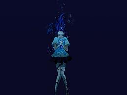 深海少女临摹