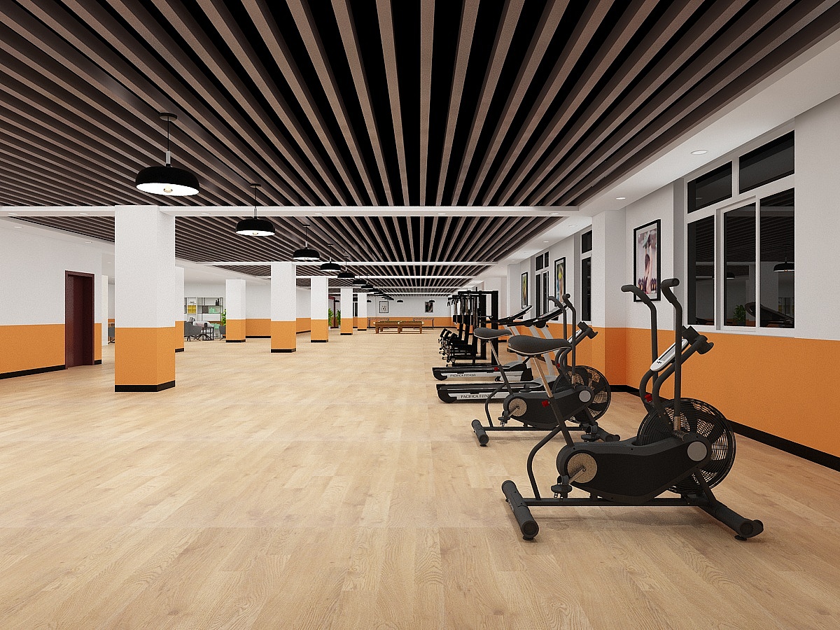 健身房效果图（图ZMTY0NDU3MTU2） - 家装设计 - 站酷设计师老豆角原创素材 - 站酷ZCOOL