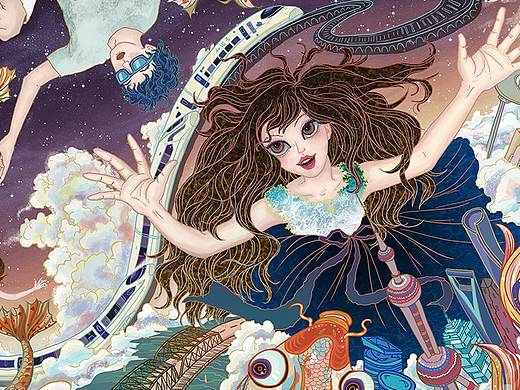 《愛而擁抱》，《蝶至——苗族》（個(gè)人主頁-ZMzc4MDUyMjg=） - 商業(yè)插畫 - 站酷設(shè)計(jì)師李圣男原創(chuàng)素材 - 站酷ZCOOL