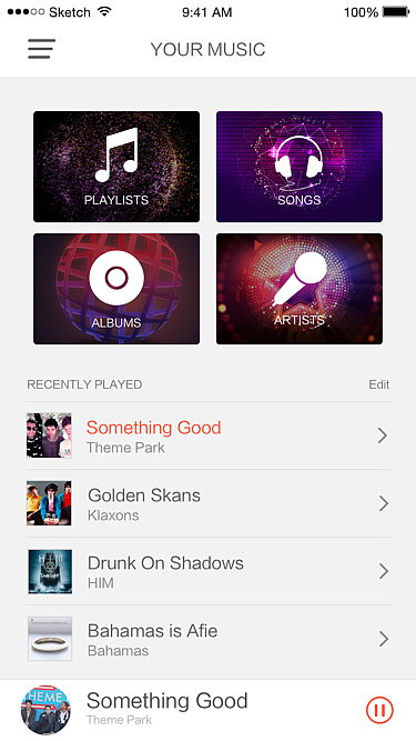 音乐APP（图ZNjA2MjA2NDA=） - APP界面 - 站酷设计师c690828261原创素材 - 站酷ZCOOL