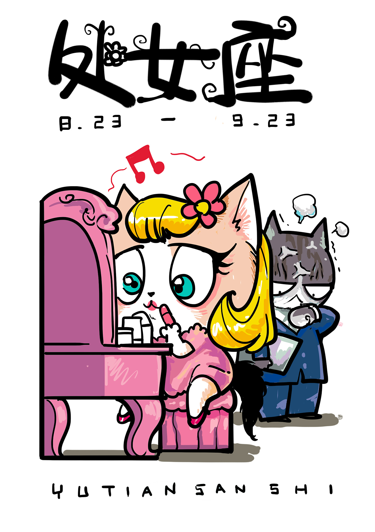 【加菲猫的十二星座图】