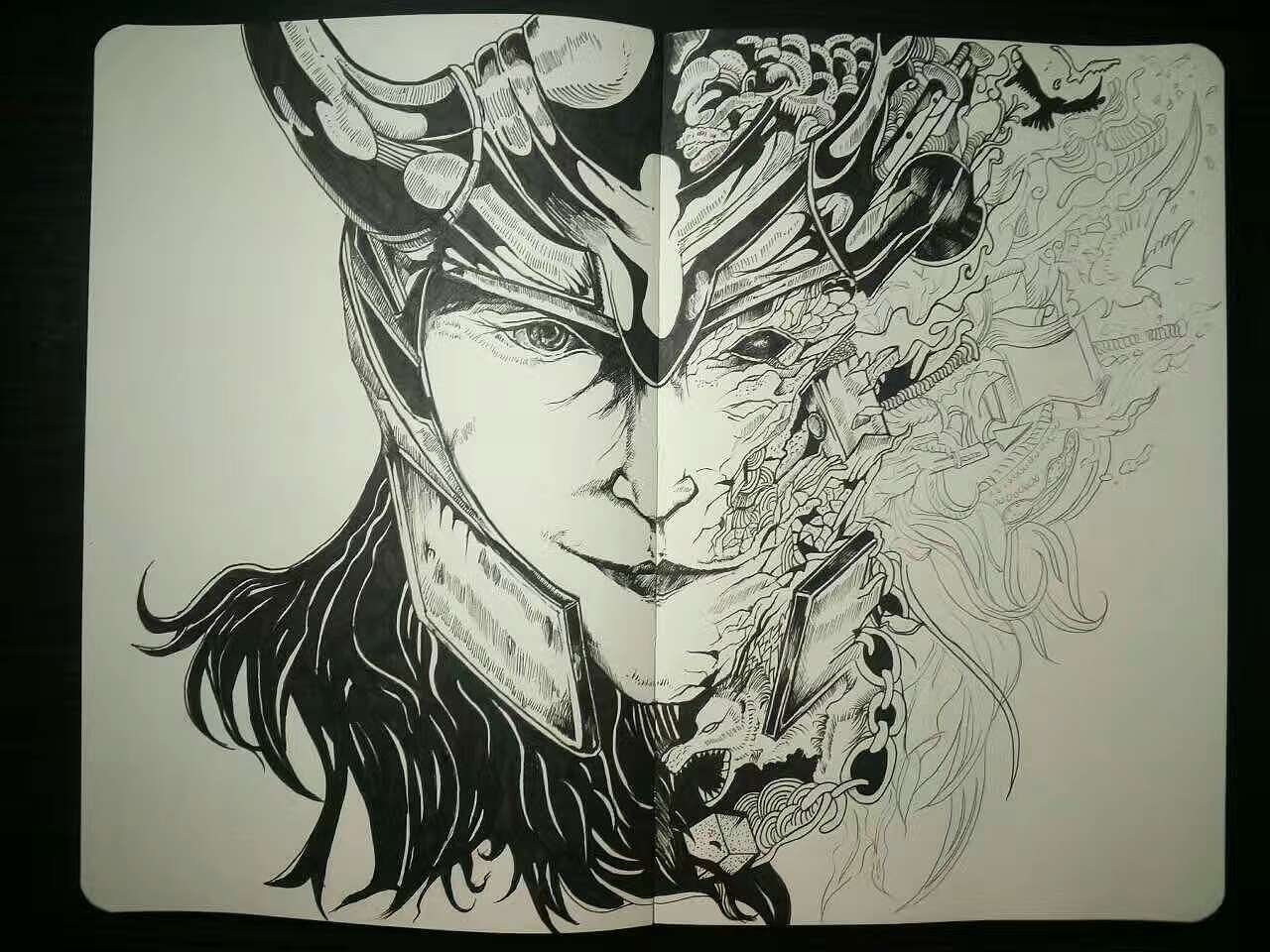 【5月绘本特辑】针管笔手绘洛基