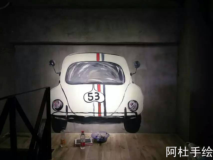 阿杜手绘阿杜手绘墙阿杜涂鸦手绘艺术