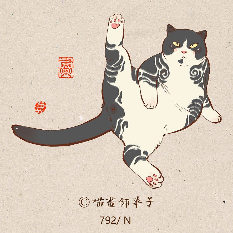 画猫的第三季150天,837天的画猫纪录