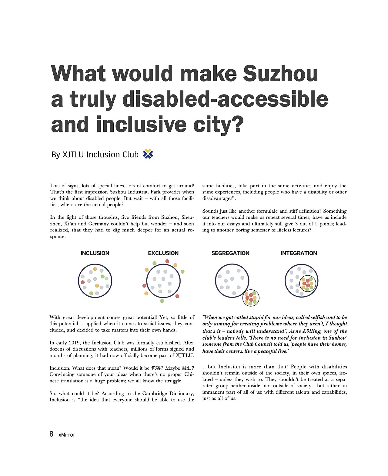 (平面设计）学生杂志 X mirror 03