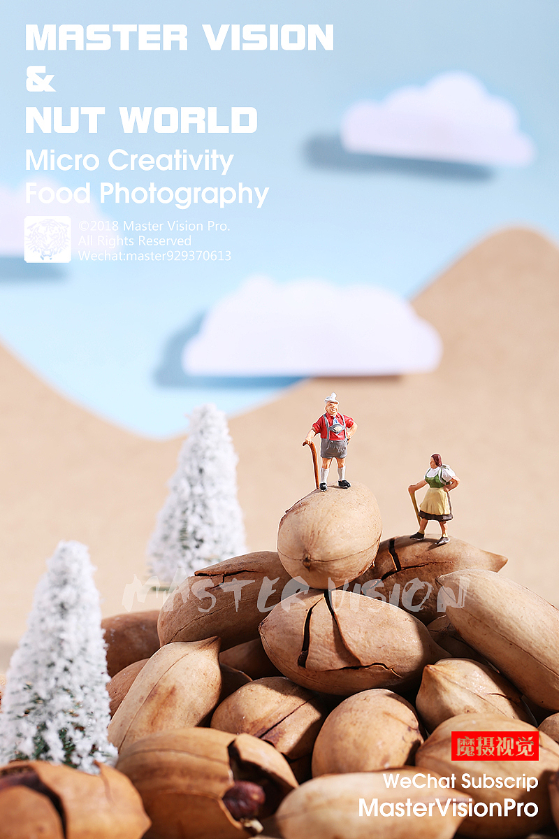 「坚果世界的微摄小人创意」小人国系列｜上海魔摄视觉（图ZMTE4ODAyMjg0） - 产品摄影 - 站酷设计师MasterVision魔摄原创素材 - 站酷ZCOOL