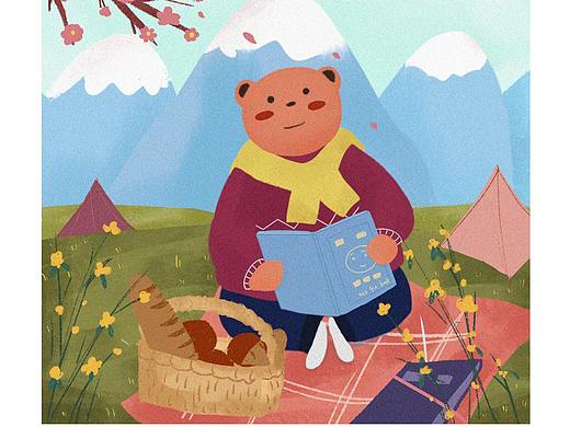 熊的二十四节气（个人主页-ZNDIzMjk2OTI=） - 创作习作 - 站酷设计师蘑菇幺幺原创素材 - 站酷ZCOOL