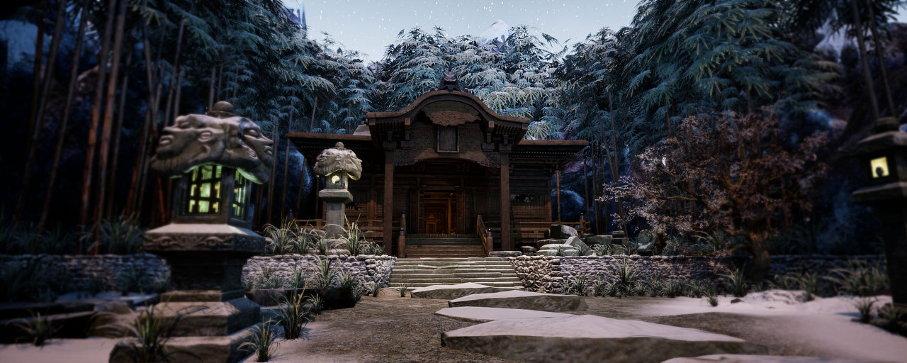 次世代场景制作——破旧寺院
